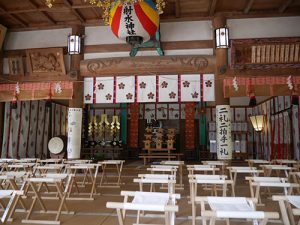 二上射水神社春季例大祭　築山神事