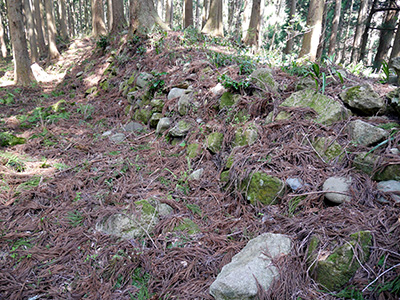 舟岡山城　能登半島地震の被害状況