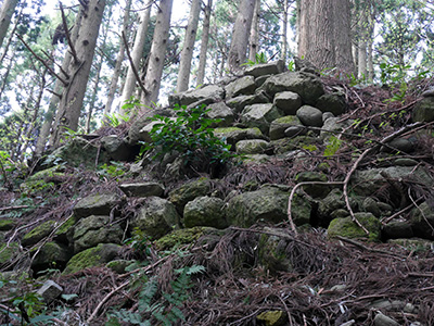 舟岡山城　能登半島地震の被害状況