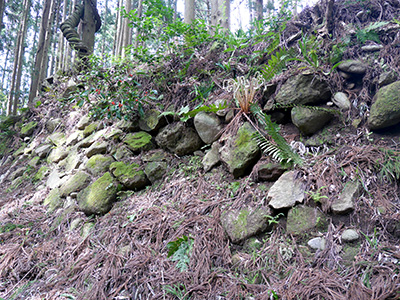 舟岡山城　能登半島地震の被害状況