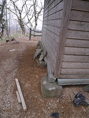 石動山の城砦　能登半島地震の被害状況