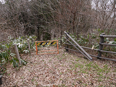 石動山の城砦　能登半島地震の被害状況