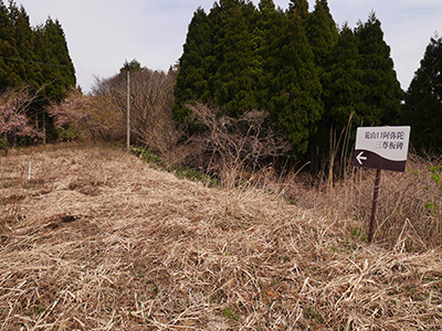 石動山の城砦　能登半島地震の被害状況