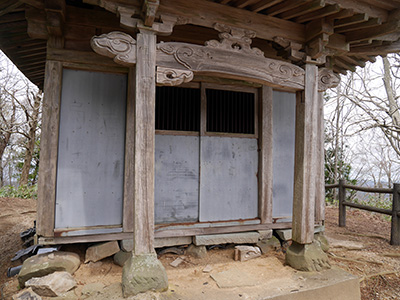 石動山の城砦　能登半島地震の被害状況