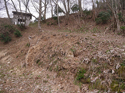 鳥越城　能登半島地震の被害状況