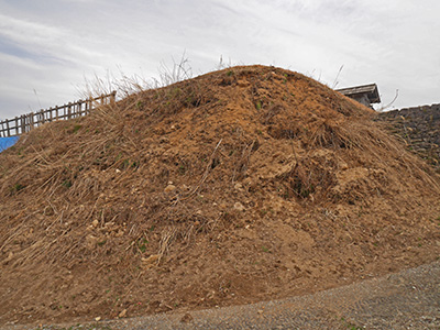 鳥越城　能登半島地震の被害状況