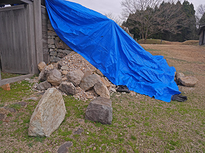 鳥越城　能登半島地震の被害状況