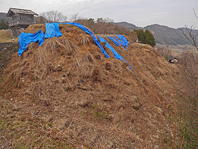 鳥越城　能登半島地震の被害状況