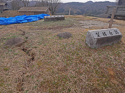 鳥越城　能登半島地震の被害状況