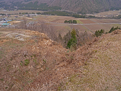 鳥越城　能登半島地震の被害状況