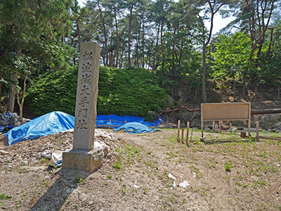 松波城　能登半島地震の被害状況