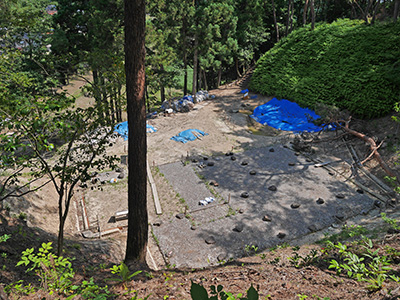 松波城　能登半島地震の被害状況