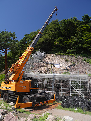 金沢城　二の丸御殿復元工事と復旧工事