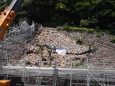 金沢城　二の丸御殿復元工事と復旧工事